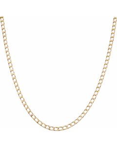 Pre-Owned 9ct Yellow Gold 39 Inch Square Curb Chain Necklace