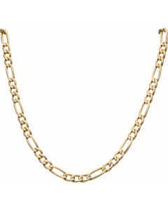 Pre-Owned 9ct Yellow Gold 25.5 Inch Figaro Chain Necklace