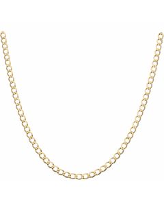 Pre-Owned 9ct Yellow Gold 15 Inch Curb Chain Necklace
