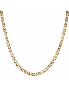 Pre-Owned 9ct Yellow Gold 20 Inch Double Curb Chain Necklace