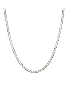 Pre-Owned 9ct White Gold 18 Inch Curb Chain Necklace