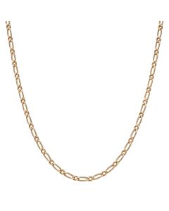 Pre-Owned 9ct Gold 18 Inch Long & Short Link Chain Necklace