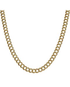Pre-Owned 9ct Yellow Gold 16 Inch Double Curb Chain Necklace