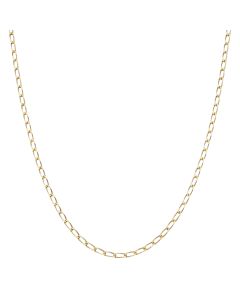 Pre-Owned 9ct Yellow Gold 28 Inch Oval Open Curb Chain Necklace