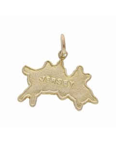 Pre-Owned 9ct Yellow Gold Jersey Map Charm