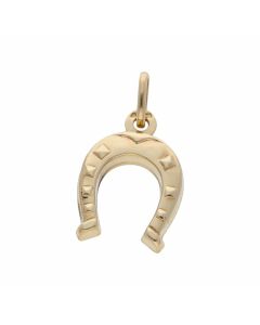 Pre-Owned 9ct Yellow Gold Hollow Horseshoe Charm