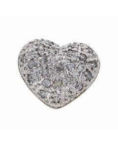 Pre-Owned 9ct Gold Diamond Set Heart Pendant