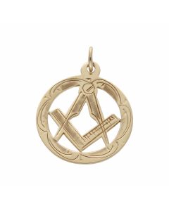 Pre-Owned 9ct Yellow Gold Masonic Pendant