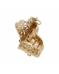 Pre-Owned 9ct Yellow Gold Opening Piano Charm