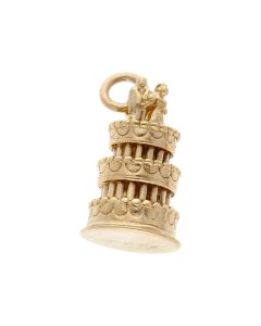 Pre-Owned 9ct Yellow Gold Wedding Cake Charm