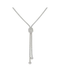 Pre-Owned Silver Tassle Drop Necklace
