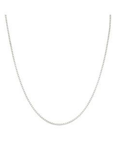 Pre-Owned Silver 19.5 Inch Box Link Chain Necklace
