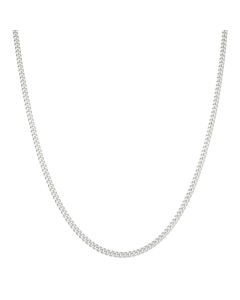 Pre-Owned Silver 18 Inch Curb Chain Necklace