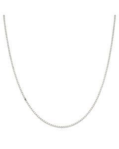 Pre-Owned Silver 22 Inch Box Link Chain Necklace