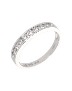 New 18ct White Gold 0.50ct Diamond Channel Set Eternity Ring