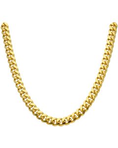 New 9ct Gold 24 Inch Solid Miami Cuban Curb Chain Necklace 3.4oz