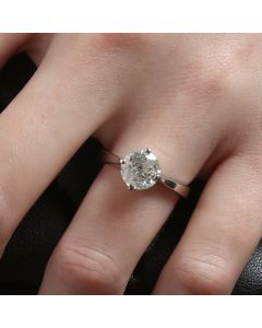 Pre-Owned Platinum 1.94 Carat Diamond Solitaire Ring