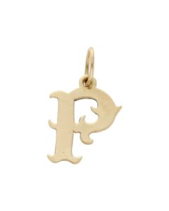 Pre-Owned 9ct Yellow Gold Initial P Pendant