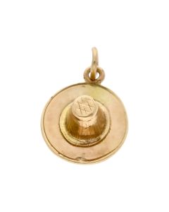 Pre-Owned 9ct Yellow Gold Hat Charm
