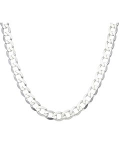 New Sterling Silver Solid 22" Curb Link Chain Necklace 1.7oz