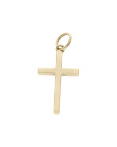 Pre-Owned 9ct Yellow Gold Polished Cross Pendant