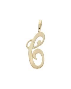 Pre-Owned 9ct Yellow Gold Initial C Pendant