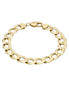 Pre-Owned 9ct Yellow Gold 8.75 Inch Curb Bracelet