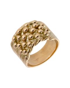 Pre-Owned 9ct Yellow Gold Heavy 5 Row Keeper Ring