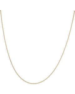 New 9ct Yellow Gold 24" Diamond-Cut Curb Link Chain Necklace