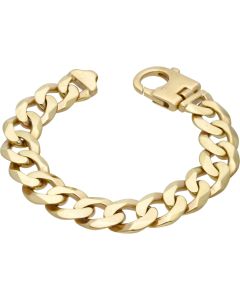 Pre-Owned 9ct Yellow Gold 10 Inch Heavy Curb Bracelet