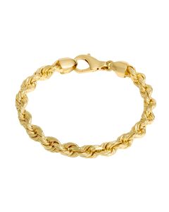 New 9ct Yellow Gold 8.5 Inch Solid Rope Bracelet 36.9g