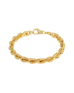 New 9ct Yellow Gold 8.5 Inch Solid Rope Bracelet 42.3g