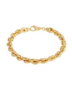 New 9ct Yellow Gold 9.5 Inch Solid Rope Bracelet 47.8g
