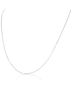 New 9ct White Gold 18" Fine Curb Chain Necklace