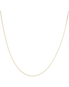 New 9ct Yellow Gold 18" Venetian Box Link Chain Necklace