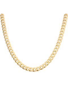 New 9ct Yellow Gold 24 Inch Solid Curb Chain Necklace 24.8g