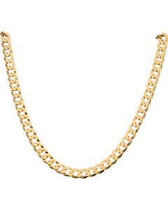 New 9ct Yellow Gold 26 Inch Curb Link Chain Necklace 29g