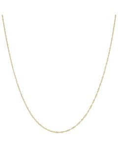 New 9ct Yellow Gold 20" Singapore Twisted Curb Chain Necklace