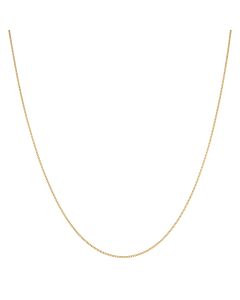 New 9ct Yellow Gold 18" Slim Diamond-Cut Curb Chain Necklace