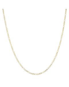 New 9ct Yellow Gold 18 Inch Figaro Chain Necklace