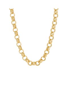 New 9ct Gold 26" Heavy Pattern & Polished Belcher Chain 77.4g