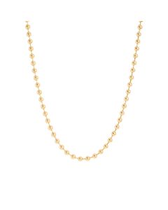 New 9ct Yellow Gold 22 Inch Beaded Chain Necklace 30.8g