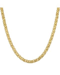 New 9ct Yellow Gold 28" Flat Byzantine Link Chain Necklace 48g