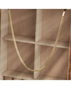 New 9ct Yellow Gold 18" Herringbone Necklace