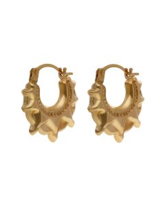 New 9ct Yellow Gold Traditional Creole Earrings