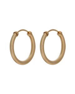 New 9ct Yellow Gold 18mm Sleeper Hoop Earrings