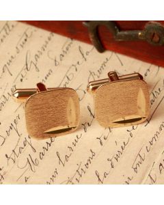 Pre-Owned Vintage 1964 9ct Yellow Gold Bar Cufflinks