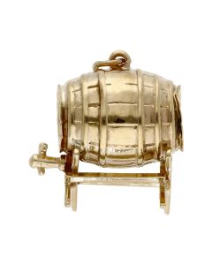 Pre-Owned Vintage 1964 9ct Yellow Gold Keg Charm