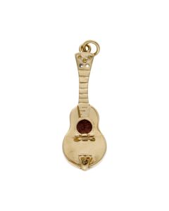 Pre-Owned Vintage 1965 9ct Yellow Gold Guitar Charm