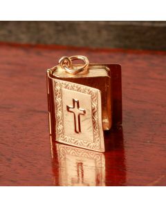 Pre-Owned Vintage 1965 9ct Yellow Gold Bible Charm